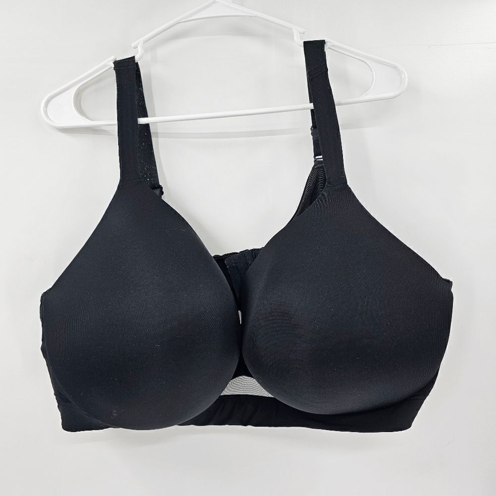 Cacique 46DDD lightly lined full coverage bra black